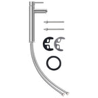Lavabo baño grifo&desagüe de empuje vidrio templado esmerilado