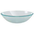Lavabo baño grifo&desagüe de empuje vidrio templado esmerilado