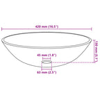 Lavabo baño grifo&desagüe de empuje vidrio templado esmerilado