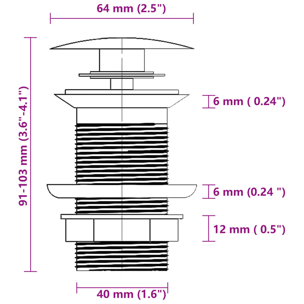 Lavabo baño grifo&desagüe de empuje vidrio templado esmerilado