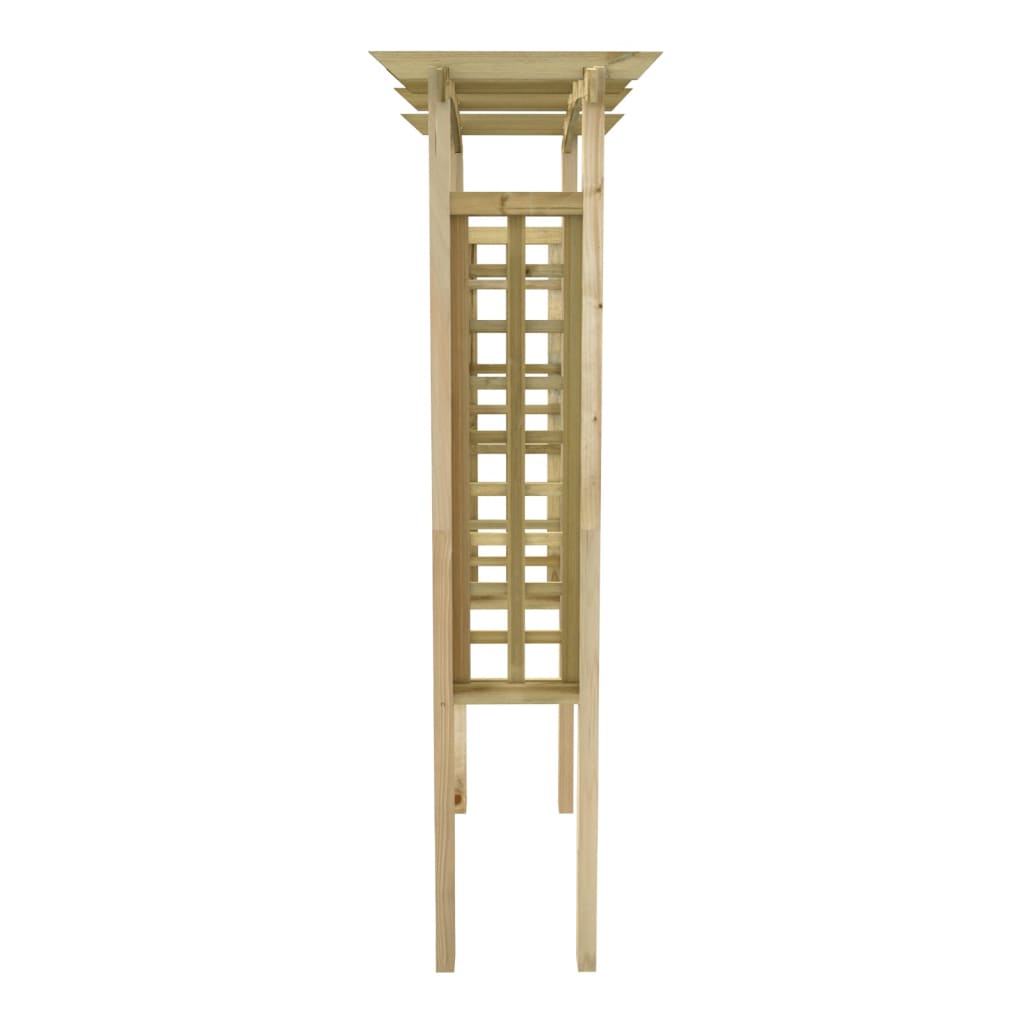 Arco con enrejado madera maciza de pino impregnada 110x60x210cm