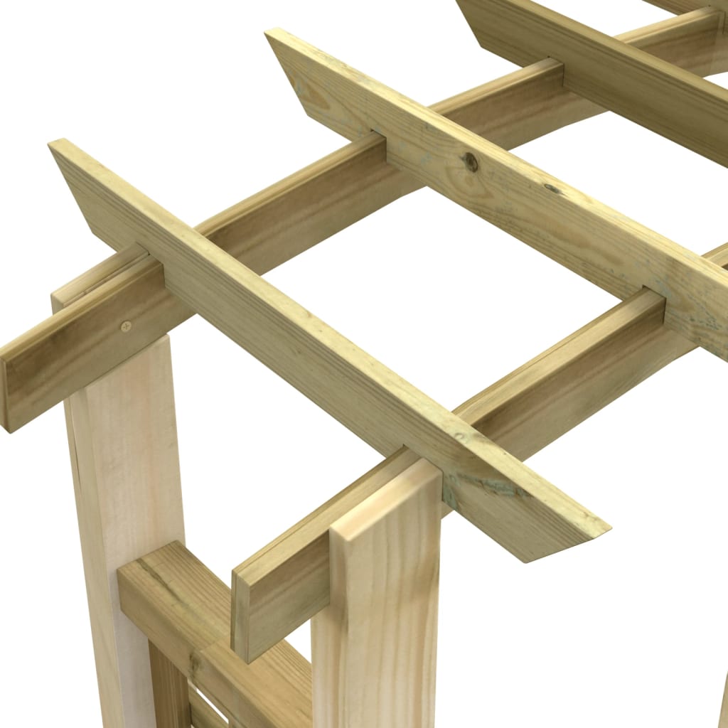 Arco con enrejado madera maciza de pino impregnada 110x60x210cm