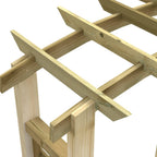 Arco con enrejado madera maciza de pino impregnada 110x60x210cm