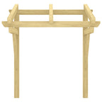 Marquesina para puerta madera pino impregnada 100x100x80 cm