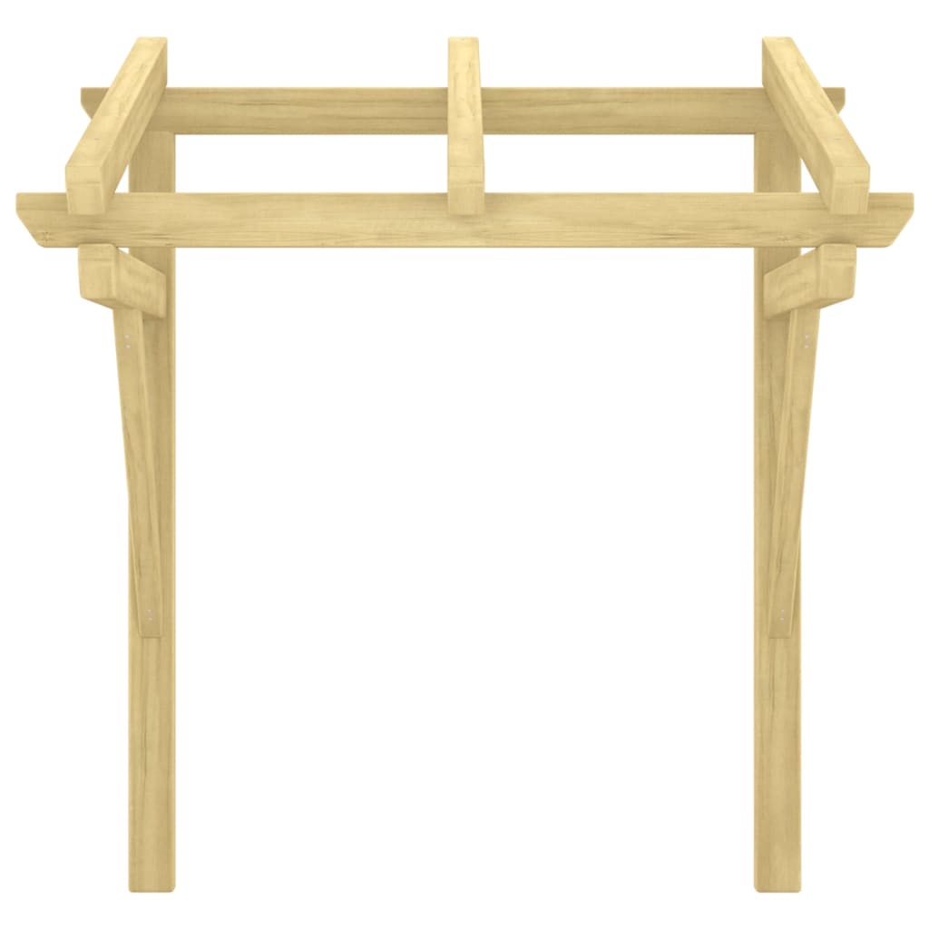 Marquesina para puerta madera pino impregnada 100x100x80 cm