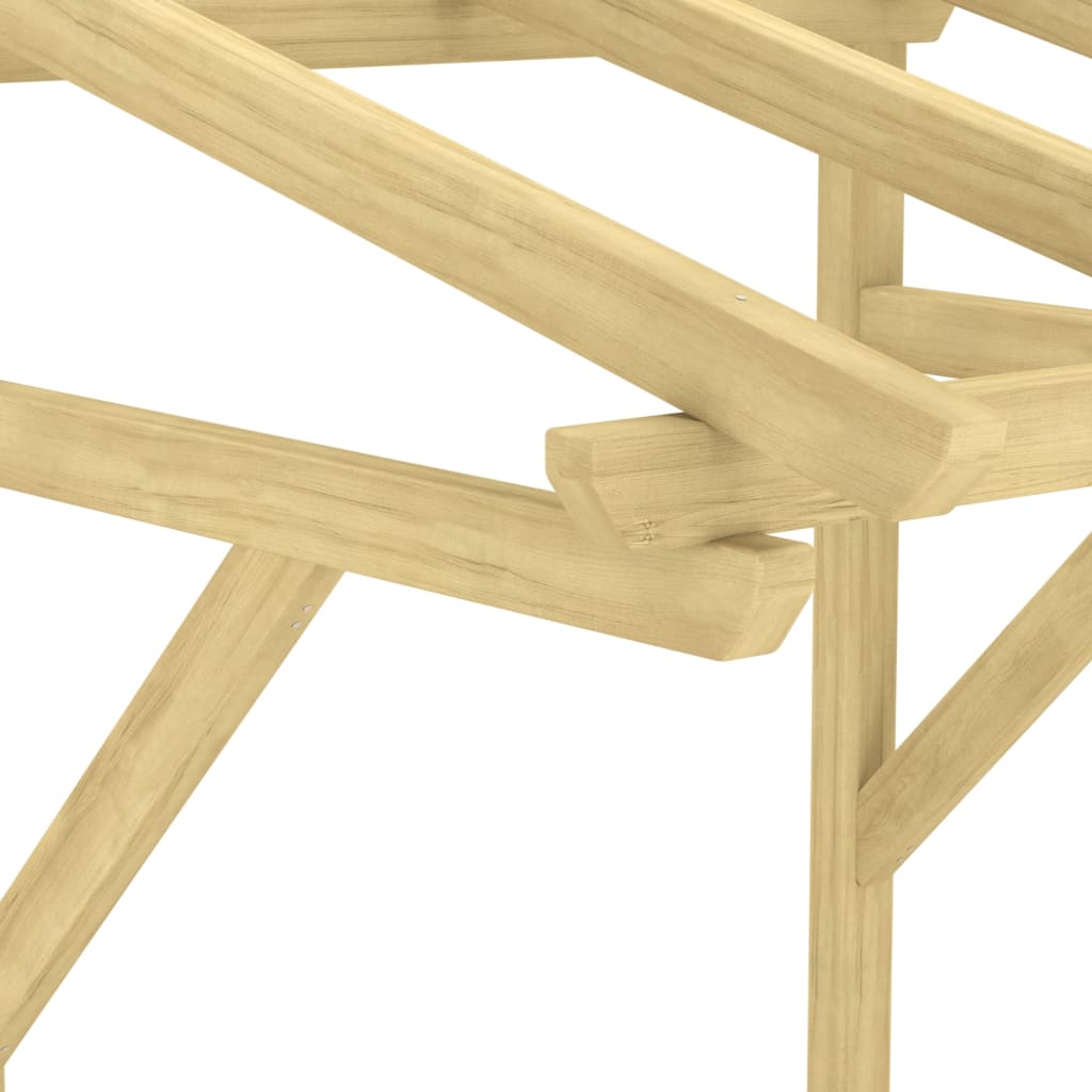 Marquesina para puerta madera pino impregnada 100x100x80 cm