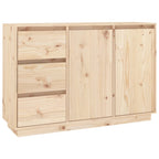 Aparador de madera maciza de pino 111x34x75 cm
