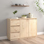 Aparador de madera maciza de pino 111x34x75 cm