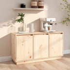 Aparador de madera maciza de pino 111x34x60 cm