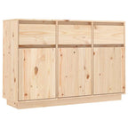Aparador de madera maciza de pino 111x36x75 cm