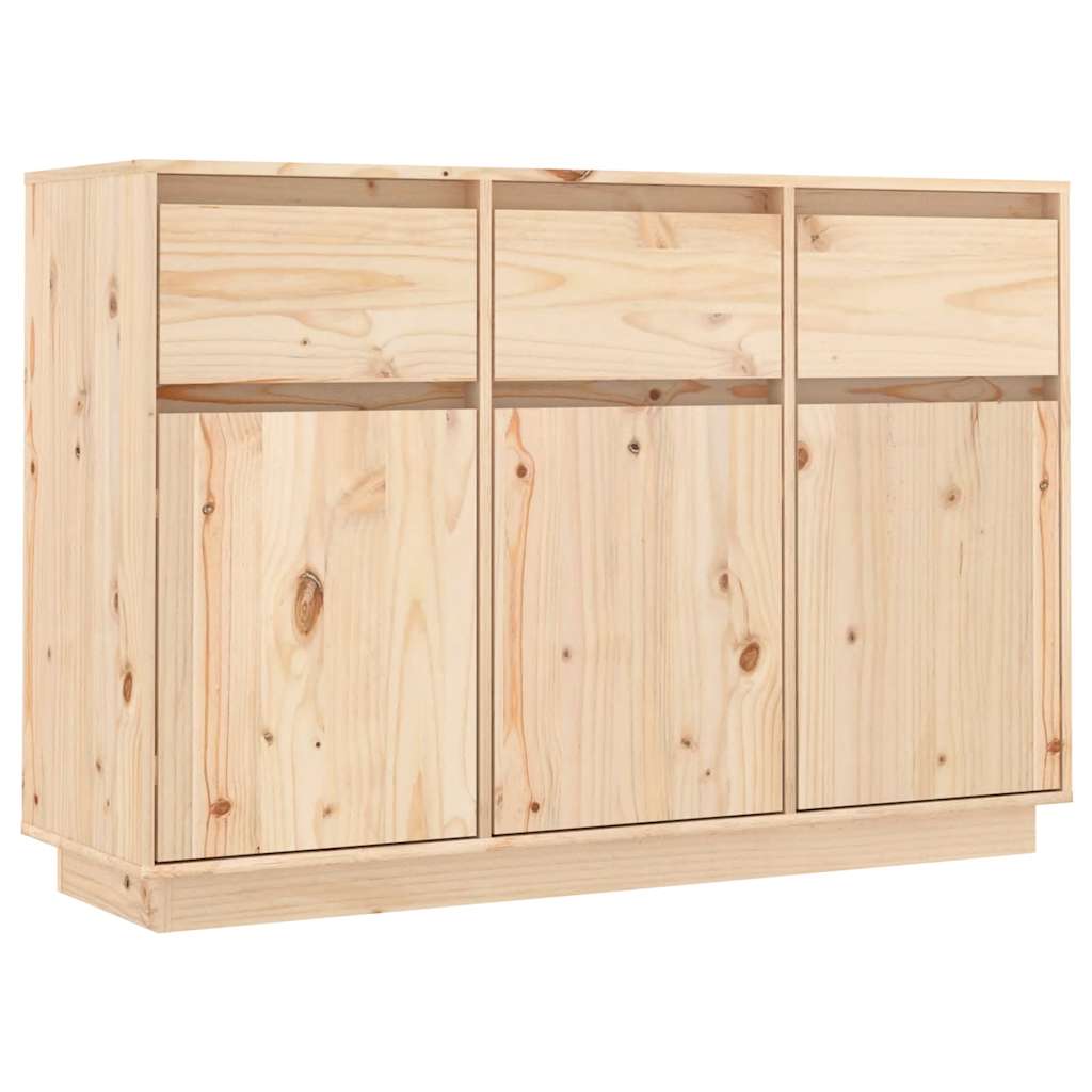 Aparador de madera maciza de pino 111x36x75 cm