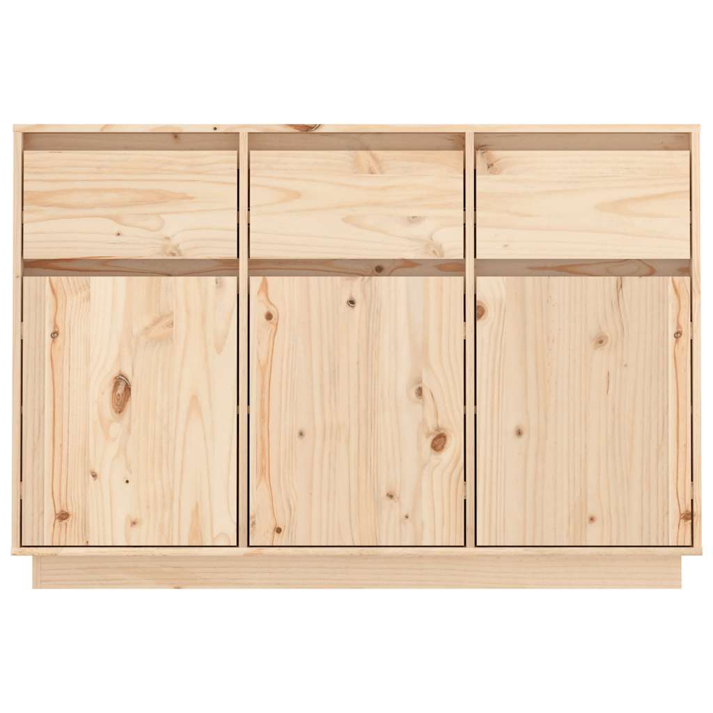 Aparador de madera maciza de pino 111x36x75 cm