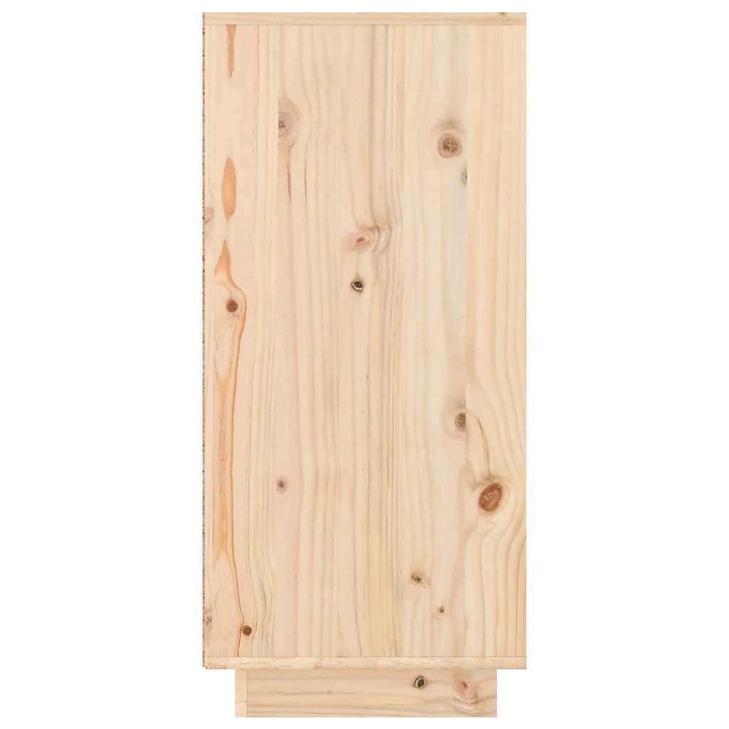 Aparador de madera maciza de pino 111x36x75 cm