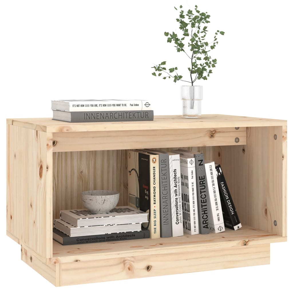 Mueble de TV de madera maciza de pino 60x35x35 cm