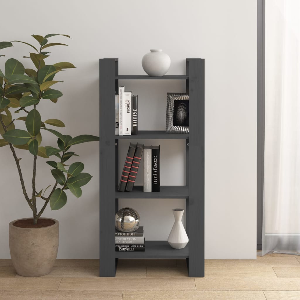 Estantería/divisor de espacios de madera maciza 60x35x160 cm