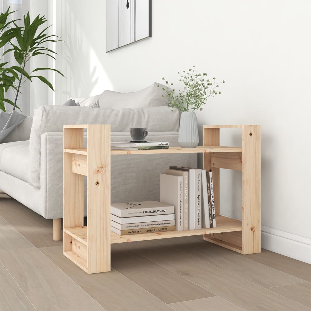 Estantería/divisor de espacios madera de pino blanco 80x25x70cm