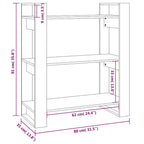 Librero/Biblioteca 80x35x91 cm Madera maciza de pino