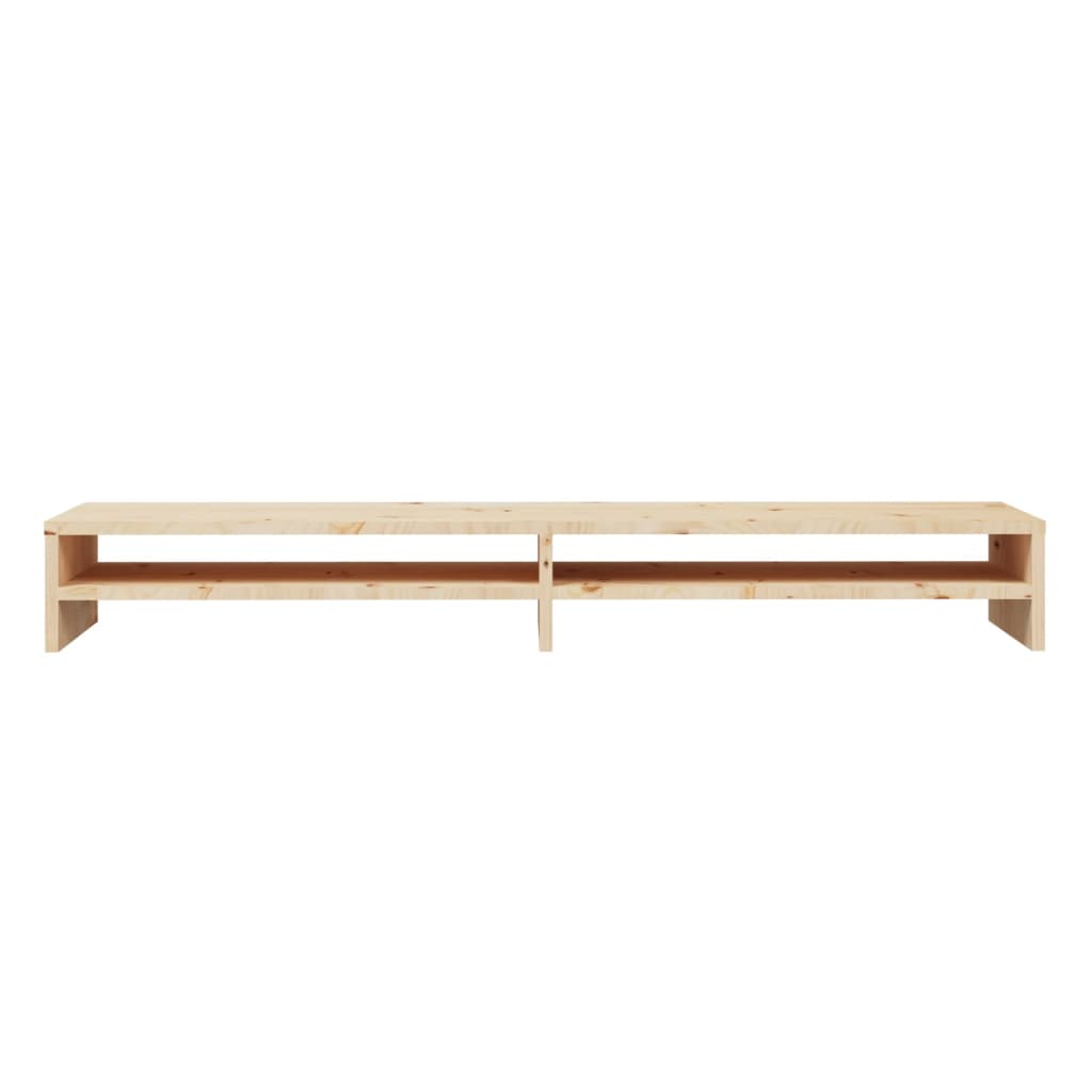 Soporte de monitor madera maciza de pino 100x24x13 cm