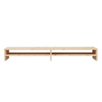 Soporte de monitor madera maciza de pino 100x24x13 cm