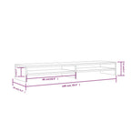 Soporte de monitor madera maciza de pino 100x24x13 cm