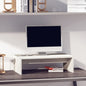 Soporte de monitor madera maciza de pino blanco 50x27x15 cm