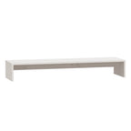 Soporte de monitor madera maciza de pino blanco 100x27x15 cm