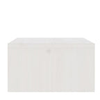 Soporte de monitor madera maciza de pino blanco 100x27x15 cm