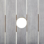 Juego de comedor para jardín 9 piezas madera maciza acacia gris