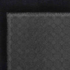 Alfombra de pelo corto esponjoso suave lavable negra 160x230 cm