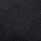 Alfombra de pelo corto esponjoso suave lavable negra 160x230 cm