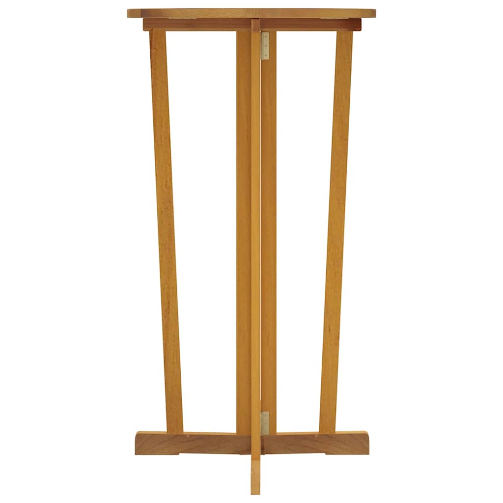 Mesa de bar plegable madera maciza de teca 90x65x105 cm
