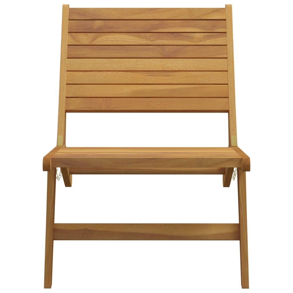 Silla de jardín de madera maciza de teca