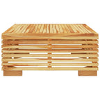 Mesa de centro para jardín madera maciza teca 69,5x69,5x31 cm