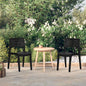 Sillas de jardín 2 unidades polipropileno blanco