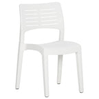 Sillas de jardín 2 unidades polipropileno blanco