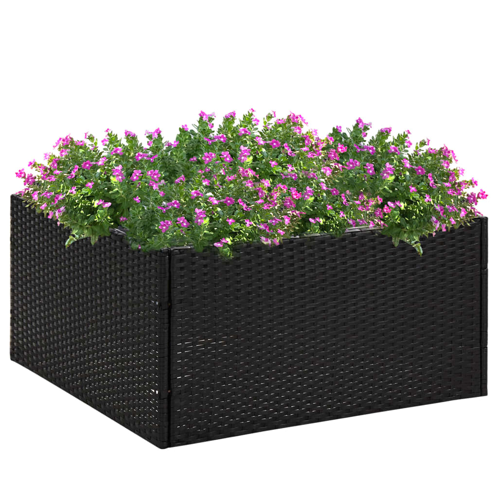 Jardinera blanca 40x40x40 cm de madera de ingeniería