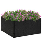 Jardinera blanca 40x40x40 cm de madera de ingeniería
