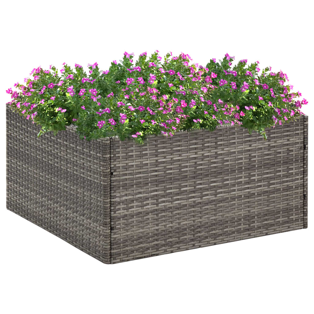Jardinera blanca 40x40x40 cm de madera de ingeniería