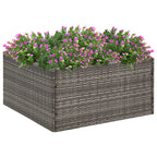 Jardinera blanca 40x40x40 cm de madera de ingeniería