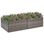 Jardinera blanca 40x40x40 cm de madera de ingeniería