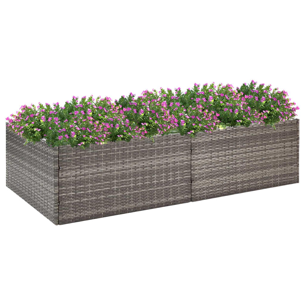 Jardinera blanca 40x40x40 cm de madera de ingeniería