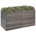Jardinera blanca 40x40x40 cm de madera de ingeniería