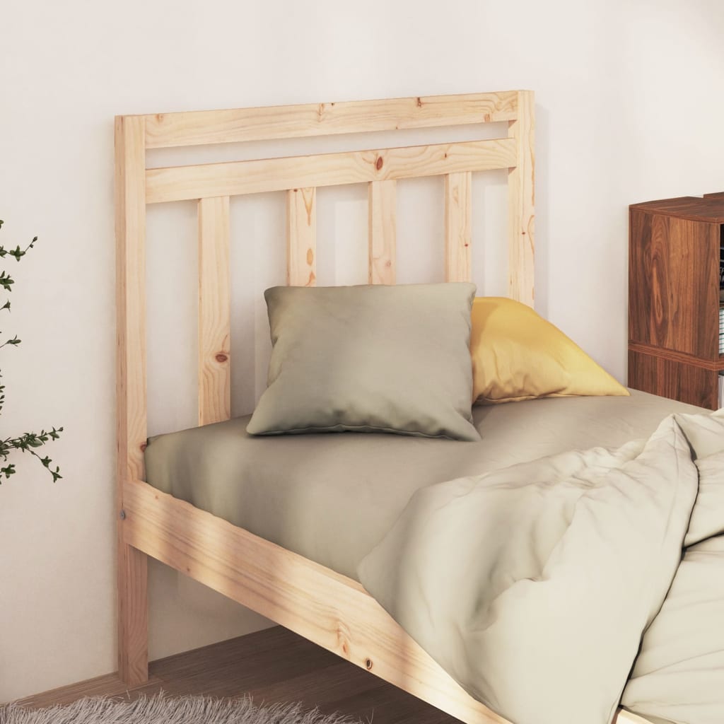 Cabecero cama madera contrachapada blanco brillo 200x1,5x80 cm