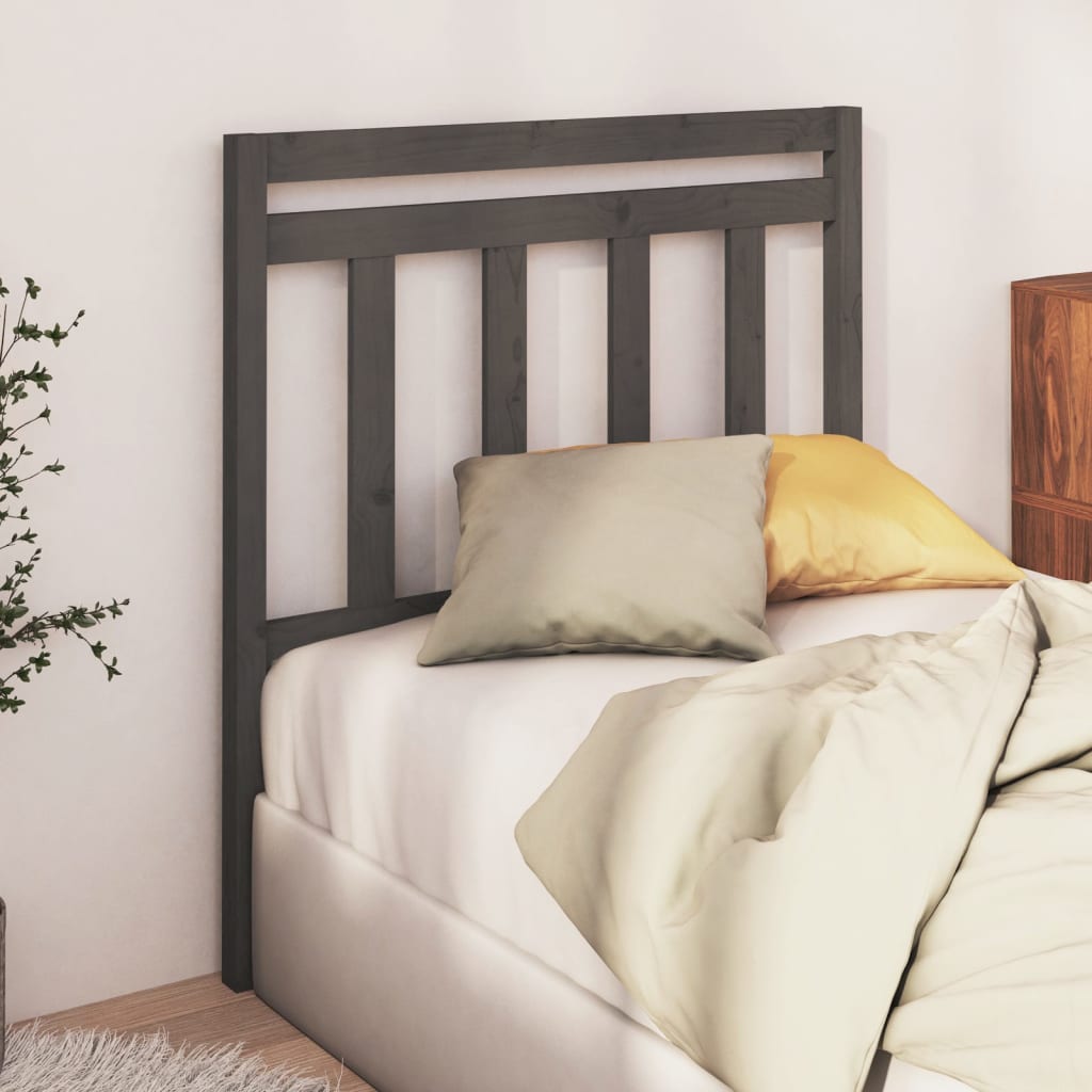 Cabecero cama madera contrachapada blanco brillo 200x1,5x80 cm