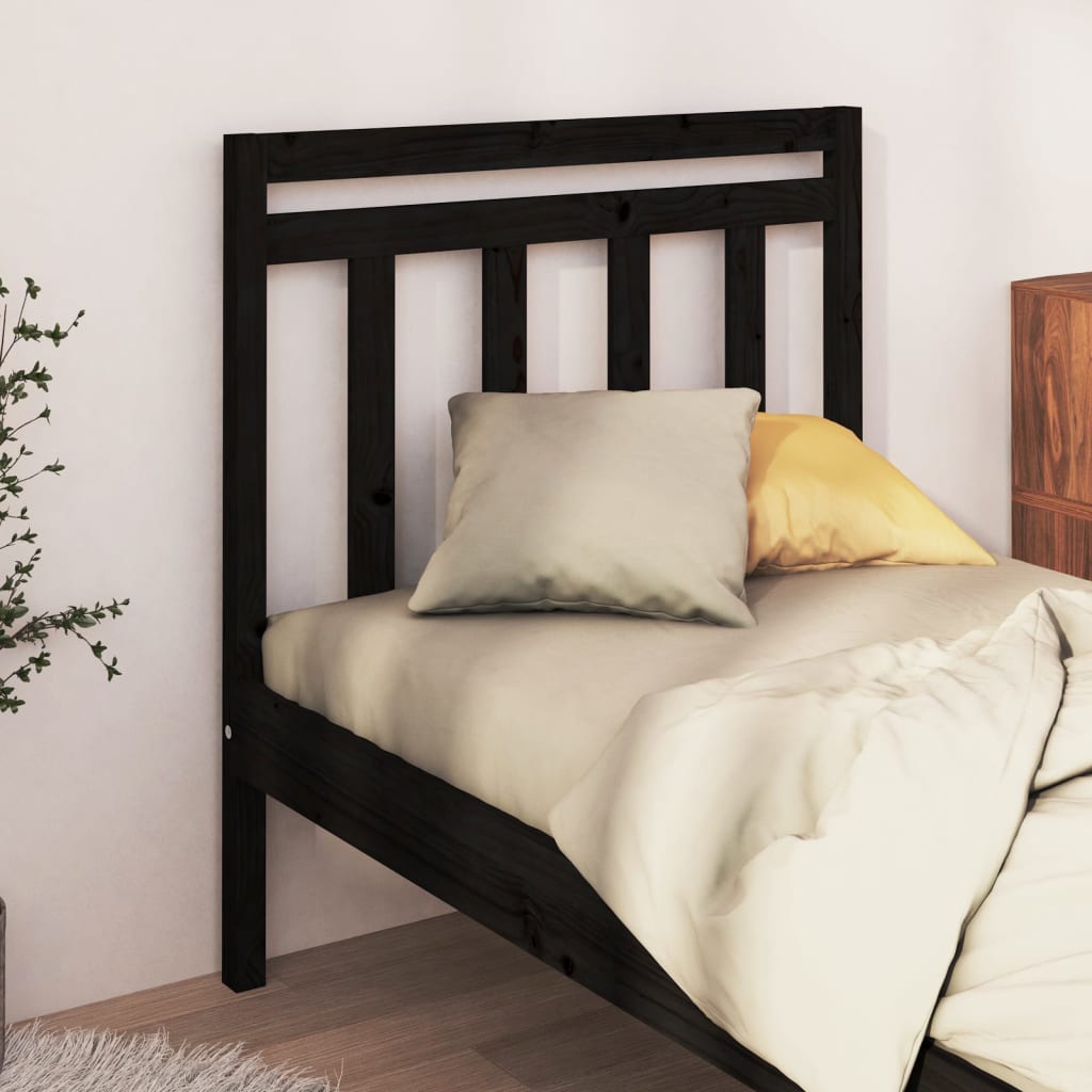 Cabecero cama madera contrachapada blanco brillo 200x1,5x80 cm