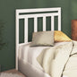 Gloss white plywood bed headboard 200x1.5x80 cm