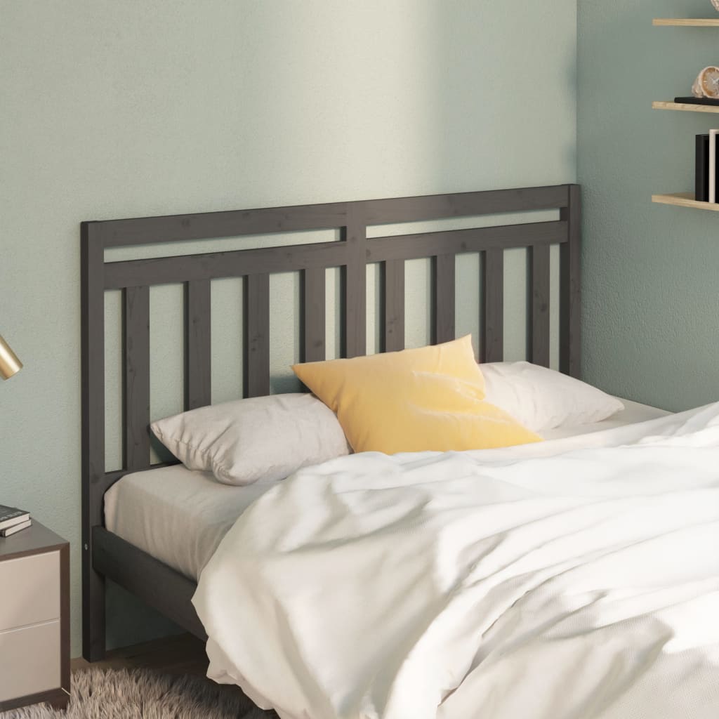 Cabecero cama madera contrachapada blanco brillo 200x1,5x80 cm
