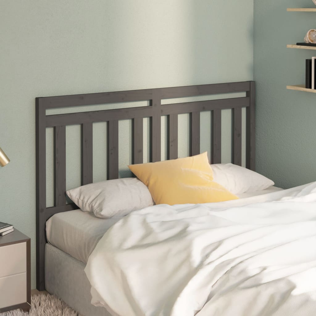 Cabecero cama madera contrachapada blanco brillo 200x1,5x80 cm