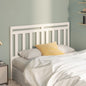 Gloss white plywood bed headboard 200x1.5x80 cm