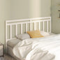 Gloss white plywood bed headboard 200x1.5x80 cm